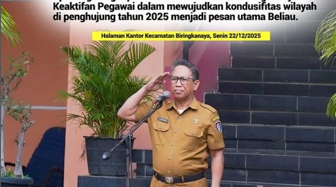 Apel Pagi Kecamatan Biringkanaya Tegaskan Disiplin ASN Jelang Akhir Tahun